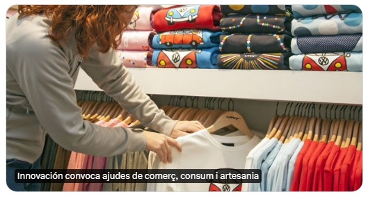 La Conselleria de Innovación convoca ayudas en materia de comercio, consumo y artesanía para 2024